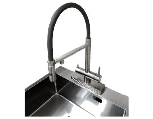 Змішувач кухонний Fabiano FKMC 3124 Inox (Cascad)