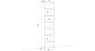 Шафа розпашна RUMBA HOLD №3 (500мм x 380мм x 2200мм Фото №2