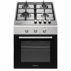 Комплект Духова шафа електрична GEO 61-0200 Inox + Варильна поверхня газова GGH 61-104 Inox