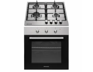 Комплект Духова шафа електрична GEO 61-0200 Inox + Варильна поверхня газова GGH 61-104 Inox