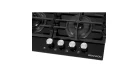 Газова поверхня GRANADO GGH 62-104 Black glass Фото №3