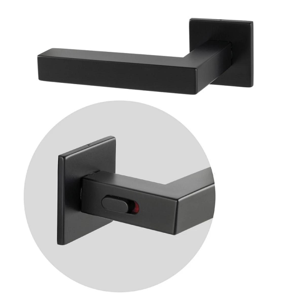 Ручка AKRA Tempo WC Q Lock BK univ, 38-45mm чорний
