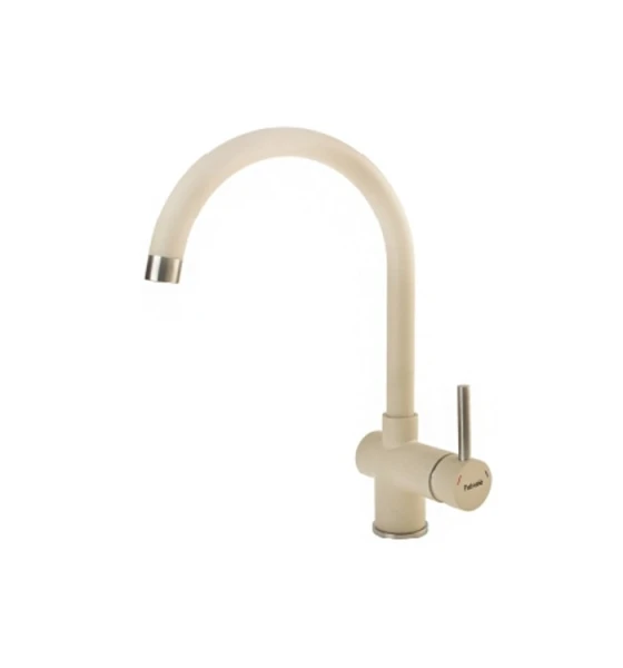 Смеситель кухонный Fabiano FKM 39 S/Steel Cream