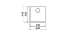 Кухонна мийка Teka Square 40.40 TG (115230025) чорний Фото №3