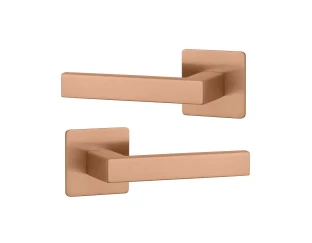 Дверна ручка STERK 1760 Q мідь PVD (на розеті ultra slim 3 мм)