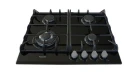 Газова варильна поверхня Fabiano FHG 10-44 GH-T Black Glass Фото №1
