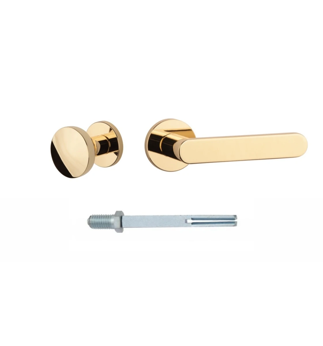 Дверна ручка-кноб APRILE ORTAL R SLIM SLIM 7MM LG фіксовано рухома права, полірована латунь