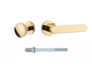 Дверна ручка-кноб APRILE ORTAL R SLIM SLIM 7MM LG фіксовано рухома права, полірована латунь
