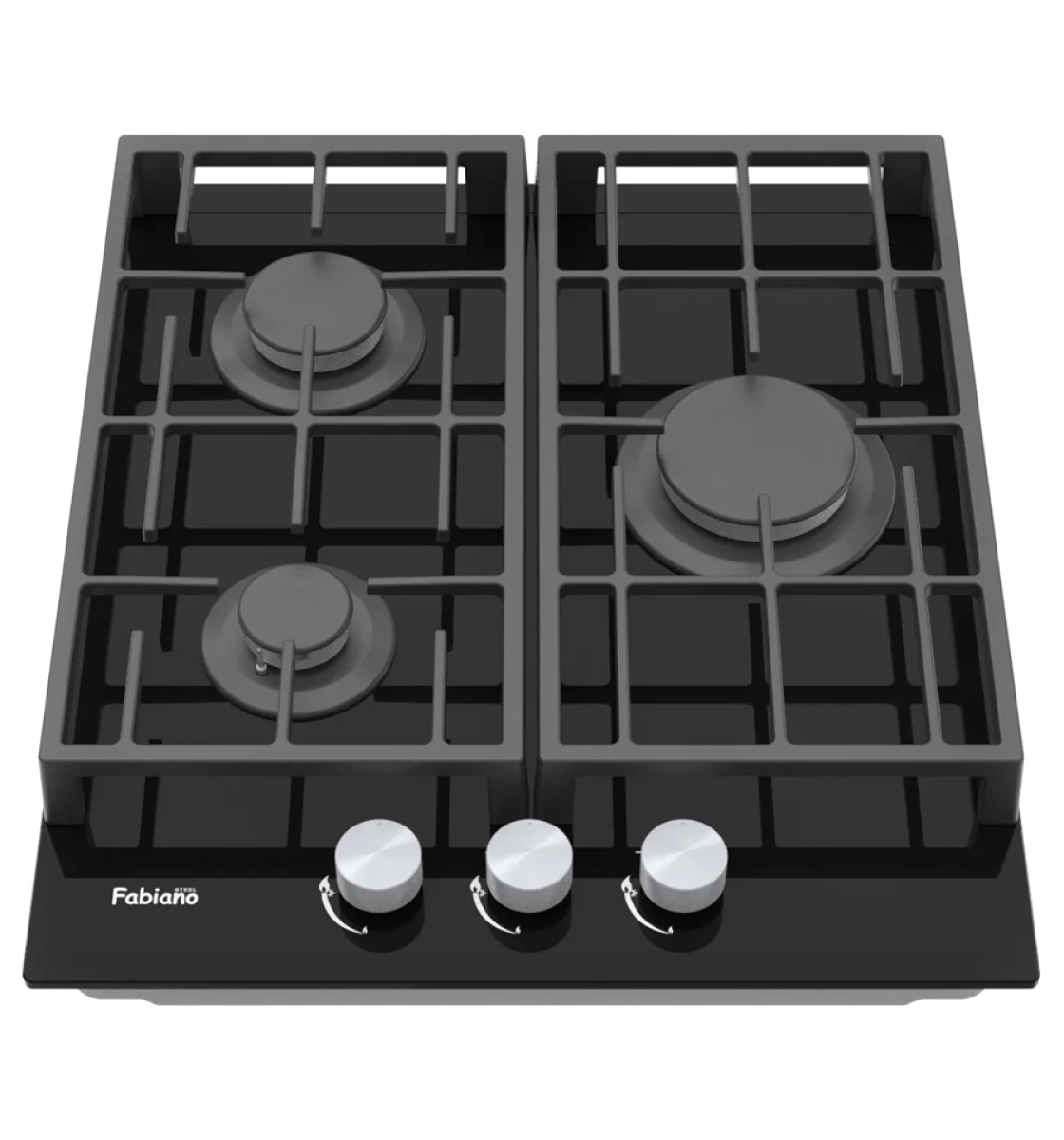 Газовая варочная поверхность Fabiano FHG 8453 VGH Black Glass