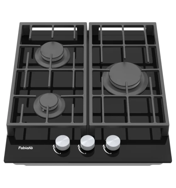 Газовая варочная поверхность Fabiano FHG 8453 VGH Black Glass