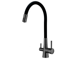 Змішувач кухонний Fabiano FKM 3126 SS Flex Nano Graphite