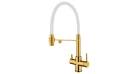 Смеситель кухонный Fabiano FKM 3143 Nano Gold Фото №1