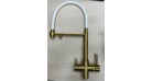 Смеситель кухонный Fabiano FKM 3143 Nano Gold Фото №3