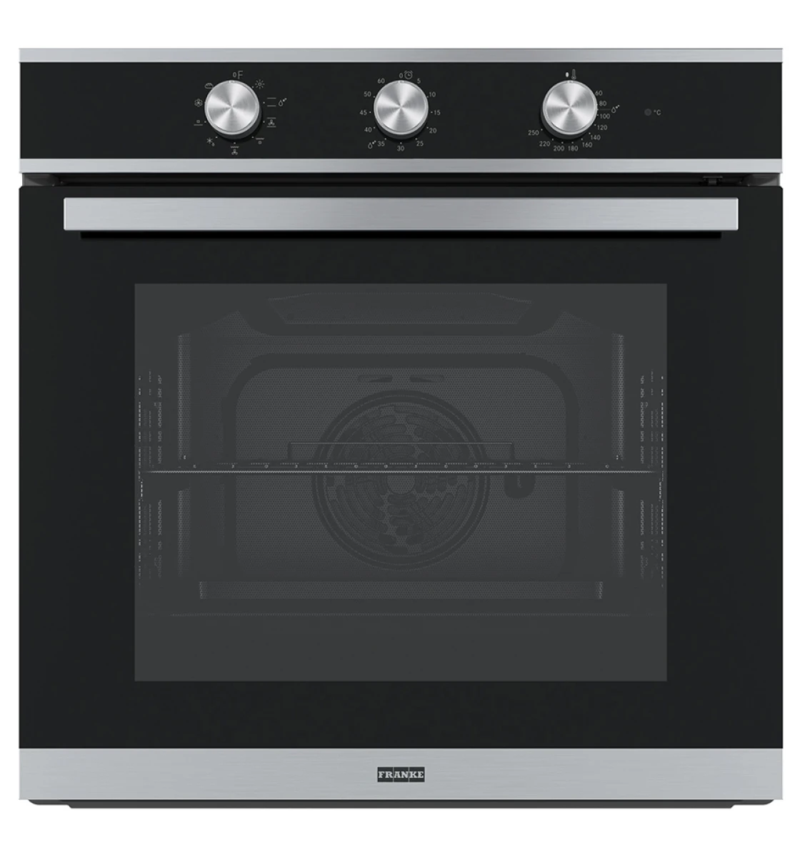 Электрический духовой шкаф Franke Smart FSM 82 H XS (116.0605.987) черное стекло/нержавеющая сталь