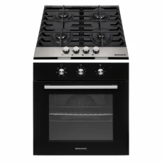 Комплект Духова шафа електрична GEO 62-0200 black + Варильна поверхня газова GGH 612-104 black glass