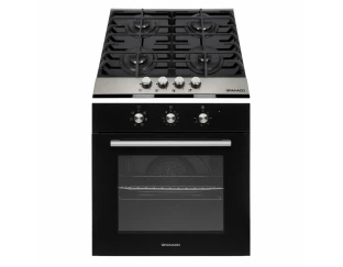 Комплект Духова шафа електрична GEO 62-0200 black + Варильна поверхня газова GGH 612-104 black glass