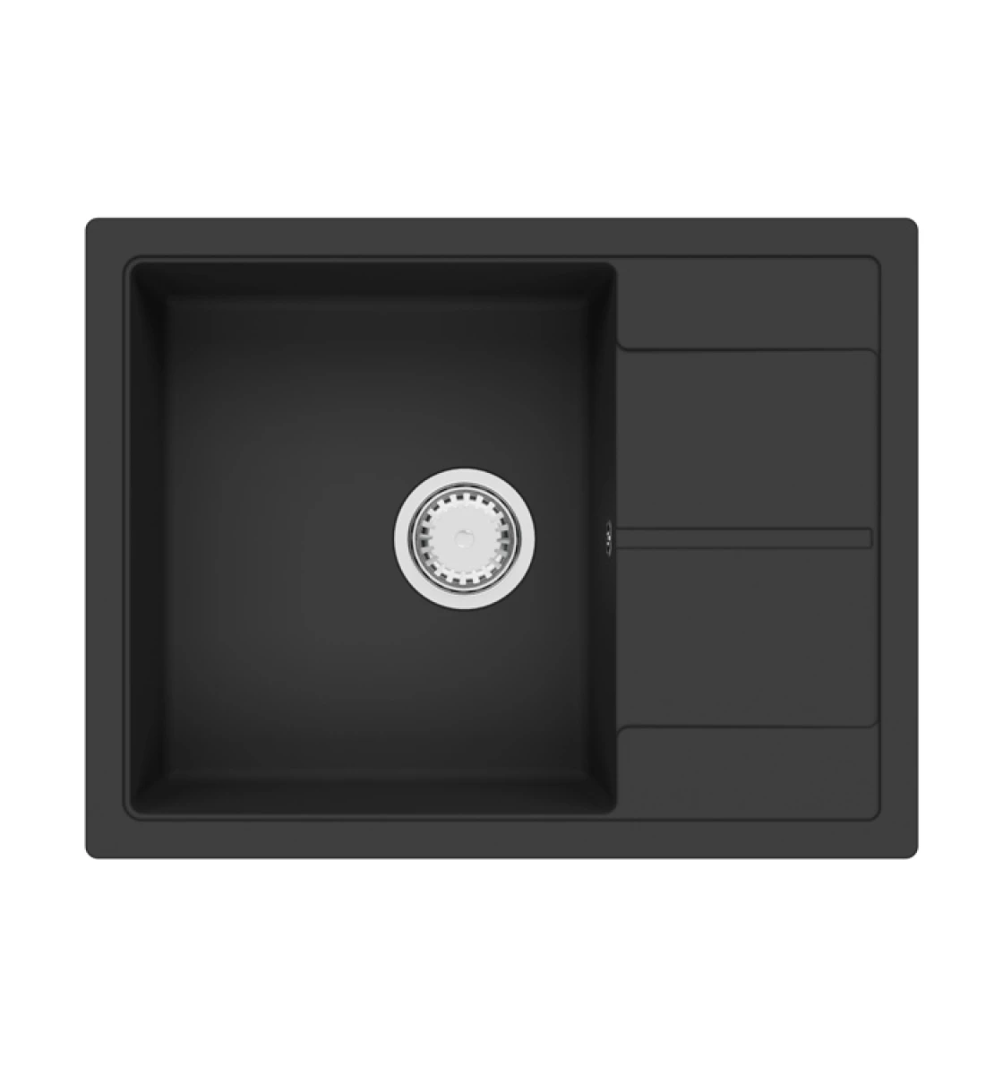 Кухонная мойка Fabiano Cubix 65x50 Antracit