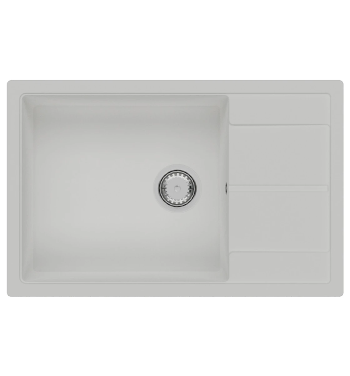 Кухонная мойка Fabiano Cubix 78x50 XL Alpine White