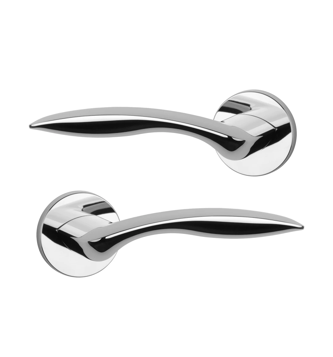 Дверная ручка APRILE Robinia R 7S AS полированный хром