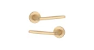 Дверна ручка STILE UTA R 7S ST матова латунь GOLD SATIN (тонка розетка) Фото №1