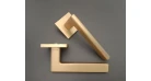 Дверна ручка STILE ARTA Q 7S ST матова латунь GOLD SATIN (тонка розетка) Фото №2