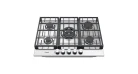 Газовая варочная поверхность Fabiano FHG 8655 VGHT Inox Фото №1