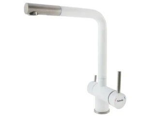 Змішувач кухонний Fabiano FKM 31.7 S/Steel Alpine White