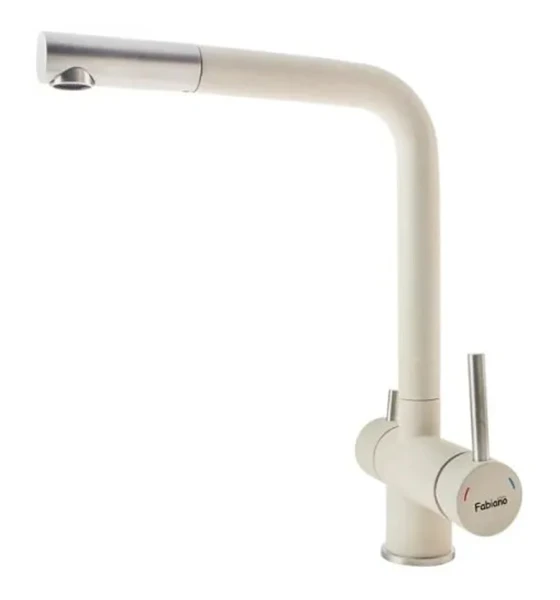 Смеситель кухонный Fabiano FKM 31.7 S/Steel Cream