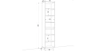 Шафа розпашна RUMBA HOLD №3d (500мм x 380мм x 2200мм Фото №3