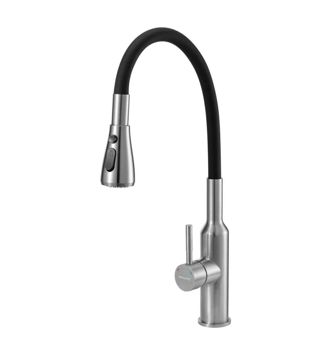 Змішувач GRANADO Renera inox (black)