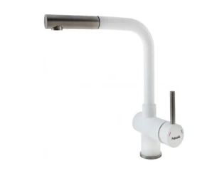 Змішувач кухонний Fabiano FKM 46P S/Steel Alpine White