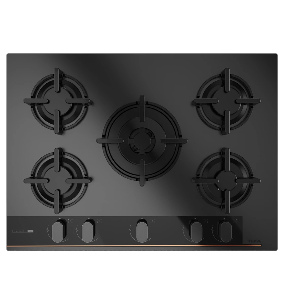 Газова варильна поверхня Teka GBC 75-G1 GB (112570220) чорний матовий