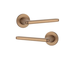 Дверна ручка STILE UTA R 7S ST світло-коричневий LIGHT BROWN (тонка розетка)