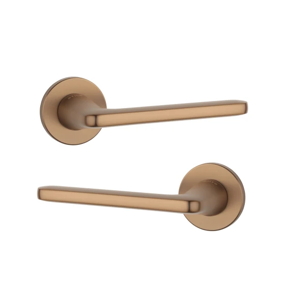 Дверна ручка STILE UTA R 7S ST світло-коричневий LIGHT BROWN (тонка розетка)