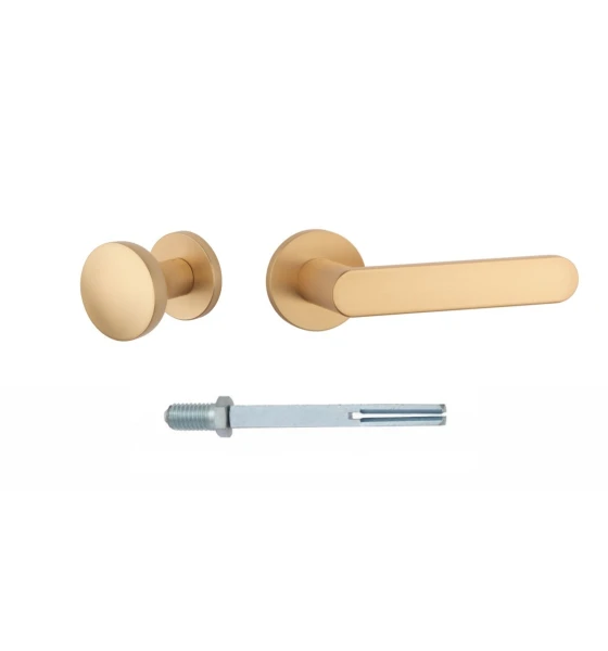 Дверна ручка-кноб APRILE ORTAL R SLIM SLIM 7MM LG фіксовано рухома права, матова латунь