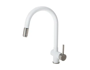 Смеситель кухонный Fabiano FKM 47P SS Alpine White