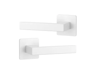 Дверная ручка STERK 1760 Q белый матовый (на розете ultra slim 3 мм)