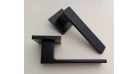 Дверна ручка STILE HIRA Q 7S ST чорна BLACK (тонка розетка) Фото №4