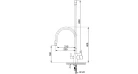 Смеситель кухонный Fabiano FKM 3121 Flex Inox Фото №2
