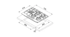 Газовая варочная поверхность Franke Maris FHMA 755 4G DCL XS C (106.0554.382) нержавеющая сталь Фото №2