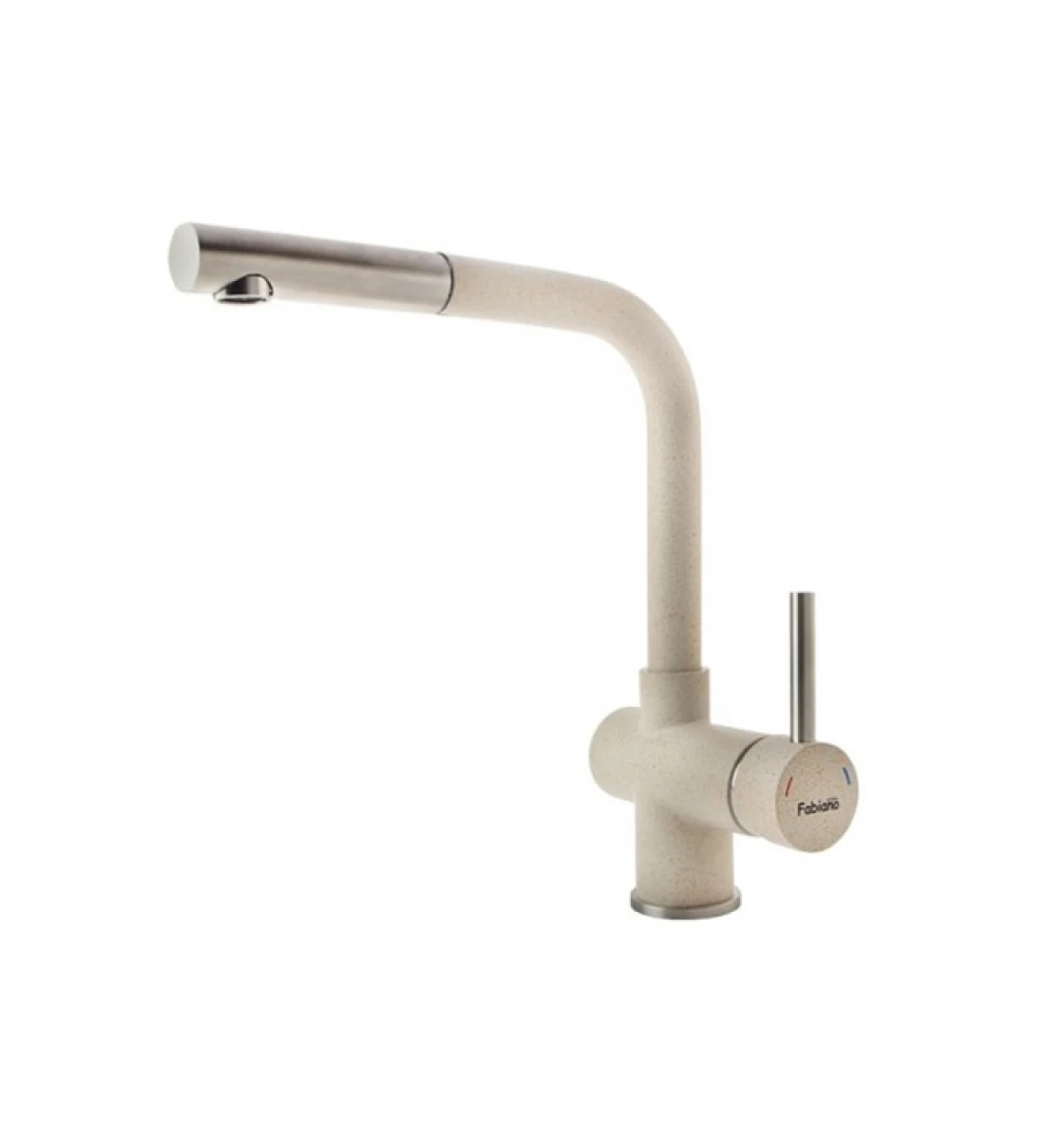 Смеситель кухонный Fabiano FKM 46P S/Steel Beige
