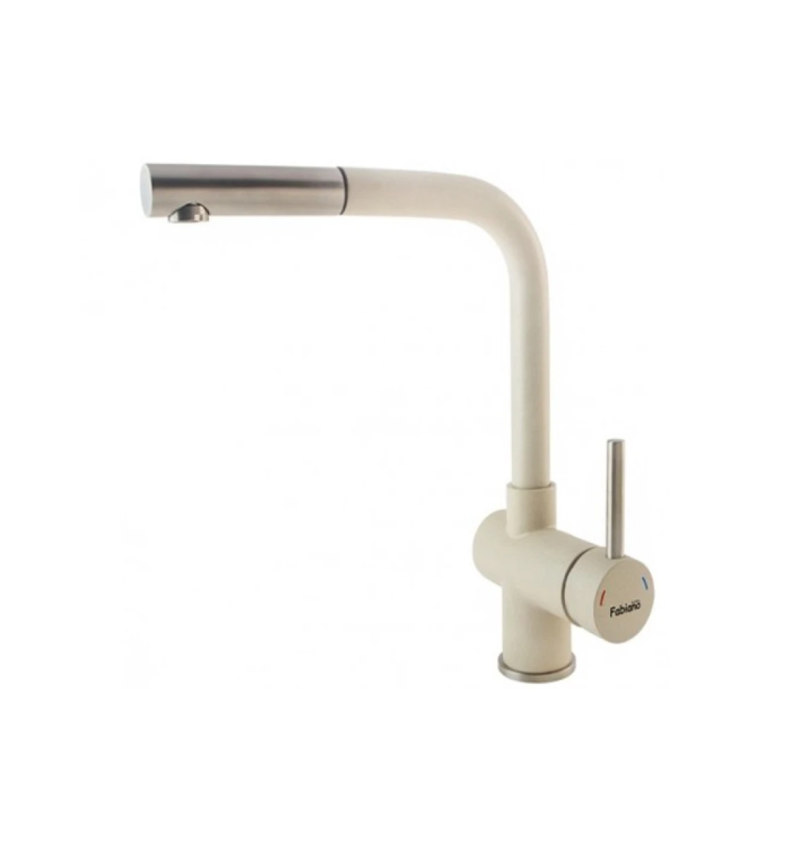 Змішувач кухонний Fabiano FKM 46P S/Steel Cream