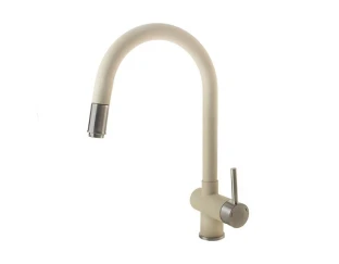 Смеситель кухонный Fabiano FKM 47P SS Cream