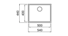 Кухонная мойка Teka Square 50.40 TG (115230023) крем Фото №3