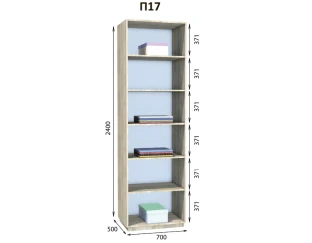 Модуль вбиральні Престо П 17 (700х500х2400)