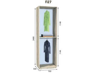 Модуль вбиральні Престо П 27 (700х500х2400)