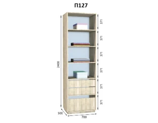 Модуль вбиральні Престо П 127 (700х500х2400)