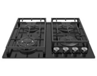 Газова варильна поверхня Fabiano FHG 2844 VGHT Black Glass