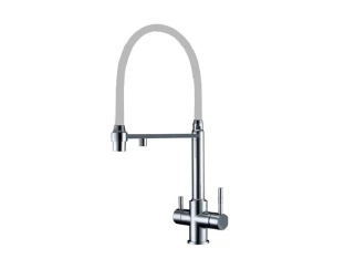 Змішувач кухонний Fabiano FKM 31.43 Inox White