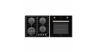 Комплект Духова шафа електрична GEO 62-1310 black + Варильна поверхня газова GGH 62-114 black glass Фото №2
